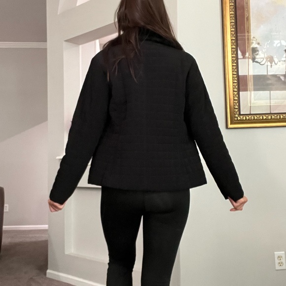 EUC Black Fur Collar Marc New York Coat - Picture 4 of 6